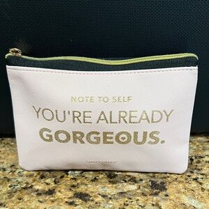 Pink makeup bag